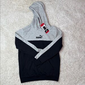 Puma Two-Tone Gray and Black Hoodie